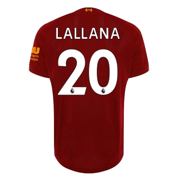 Camiseta Liverpool NO.20 Lallana Replica Primera Ropa 2019/20 Rojo